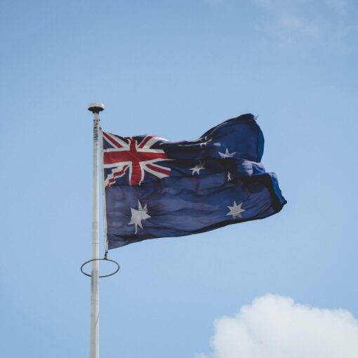 Australia flag for post about celebrating Australia day abroad in Vang Vieng, Laos